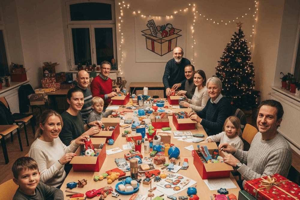 Weihnachten im Schuhkarton